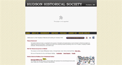 Desktop Screenshot of hudsonhistoricalsociety.org